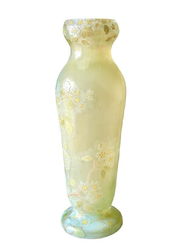 Legras Monumental Vase "Fleurs De Pommier"