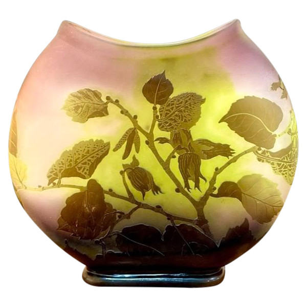 Emile Gallé Vase “Aux Noisettes”