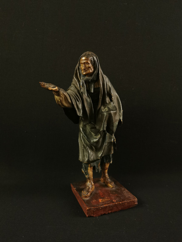 Santons En Terre Cuite, Mendiants