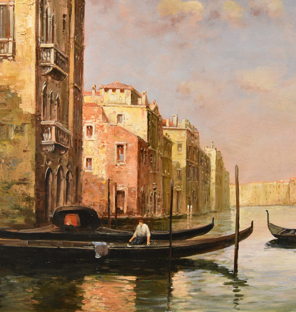 Vue De Venise Avec Le Grand Canal, Antoine Bouvard Dit Marc Aldine (L'isère 1875 - Paris 1957)