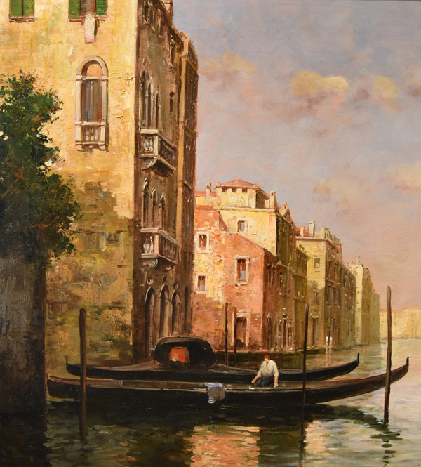 Vue De Venise Avec Le Grand Canal, Antoine Bouvard Dit Marc Aldine (L'isère 1875 - Paris 1957)