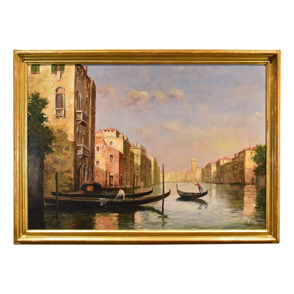 Vue De Venise Avec Le Grand Canal, Antoine Bouvard Dit Marc Aldine (L'isère 1875 - Paris 1957)