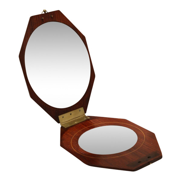 Folding mirror in rosewood, circa 1930, Art Deco