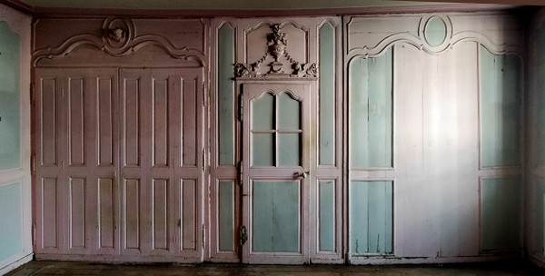 Trumeau De Boiserie époque XVIIIème En Chêne Et Autres Boiseries Portes Anciennes