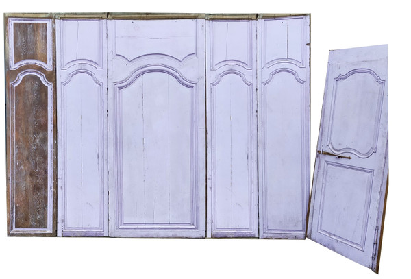 Trumeau De Boiserie époque XVIIIème En Chêne Et Autres Boiseries Portes Anciennes