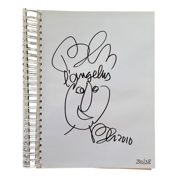 Book with original drawing of "Ben"