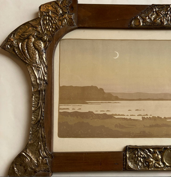 Original-Lithographie „La pointe de Bretteville“ von Paul Berthon