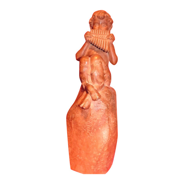Fauno con cornamusa in terracotta di Jean Marie CAMUS (1877-1955)