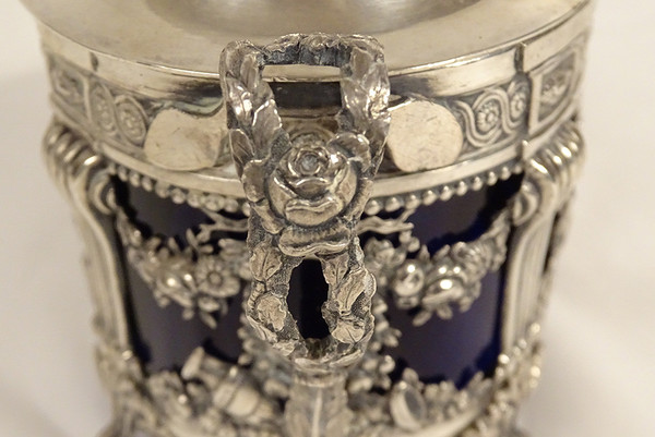 Zuckerdose Louis XVI Massivsilber Fermiers Généraux Paris Pierre Blard XVIIIè