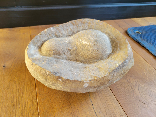 Fossil presented as a dinosaur egg
