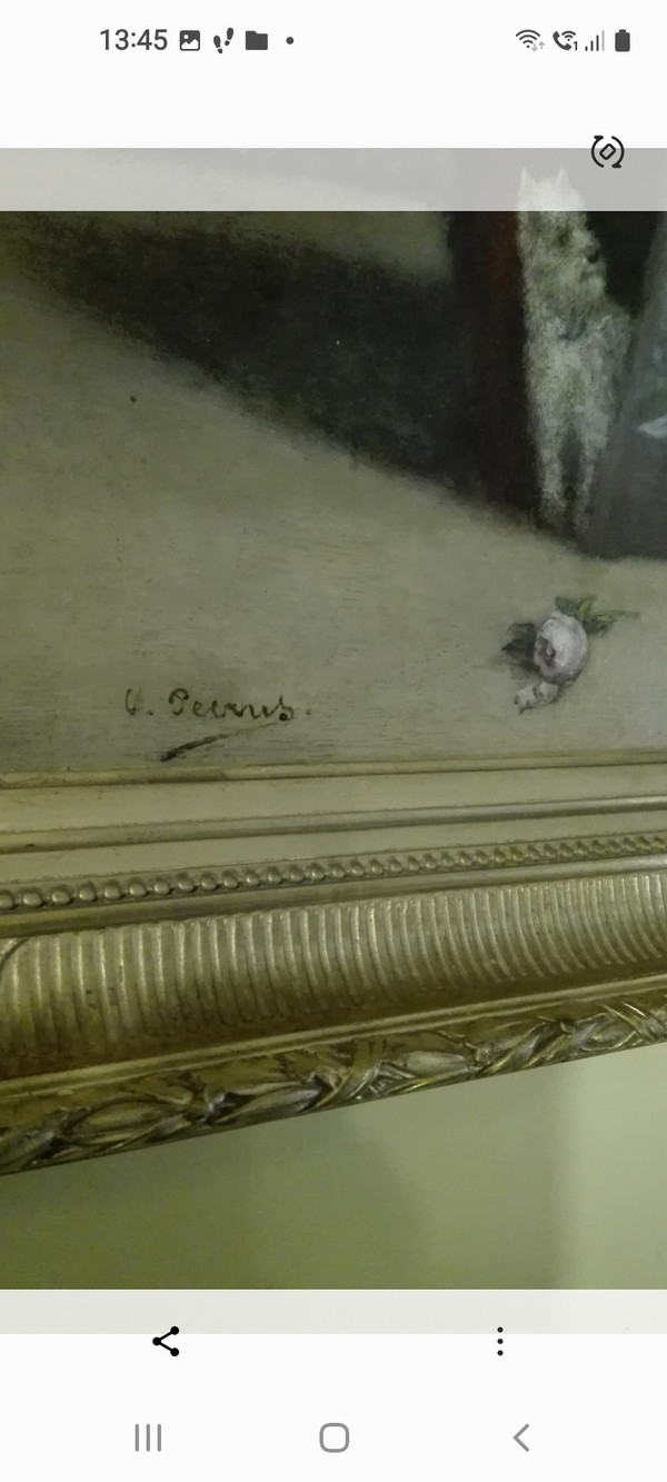 Charles François Pécrus scena di genere di donne eleganti