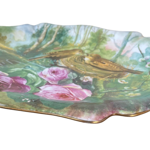 Plateau en Porcelaine de Limoges - Vieux Paris - Marque Guérin - 1900