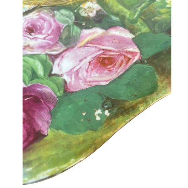 Plateau en Porcelaine de Limoges - Vieux Paris - Marque Guérin - 1900