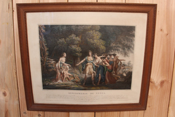 Pair Of 18th Century Color Engravings
