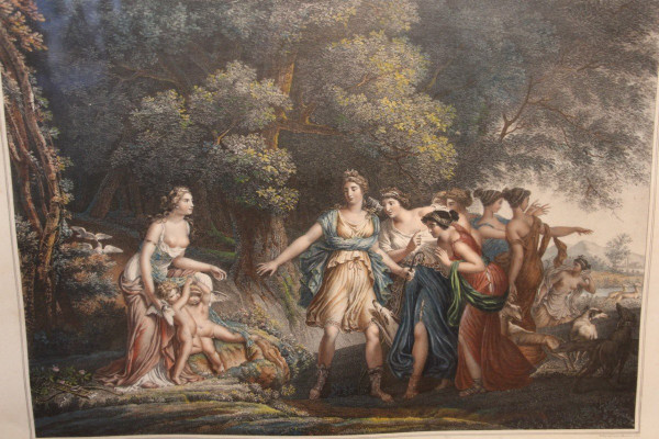 Pair Of 18th Century Color Engravings