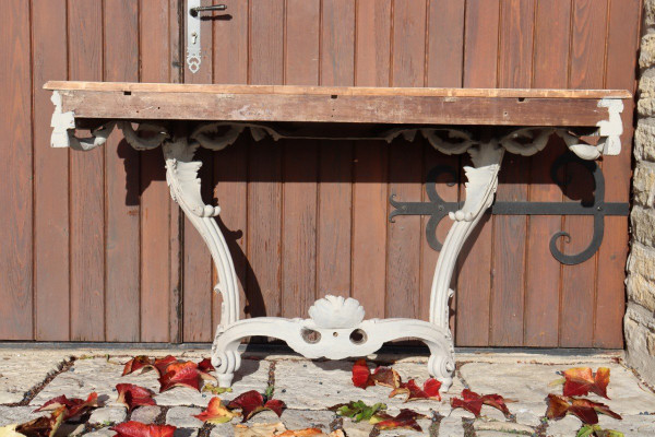 Console in stile di transizione Rechampi XIX secolo