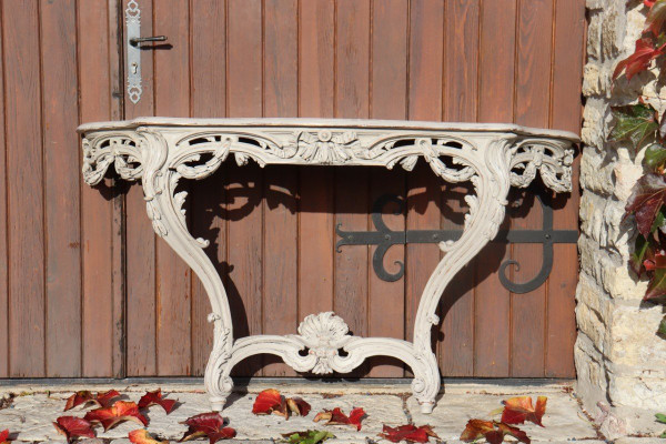 Console in stile di transizione Rechampi XIX secolo