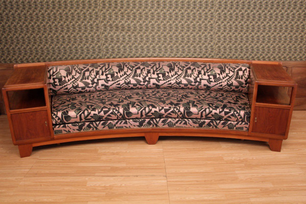 Immense Banquette Art Déco Des Ateliers Majorelle 330 cm de longueur