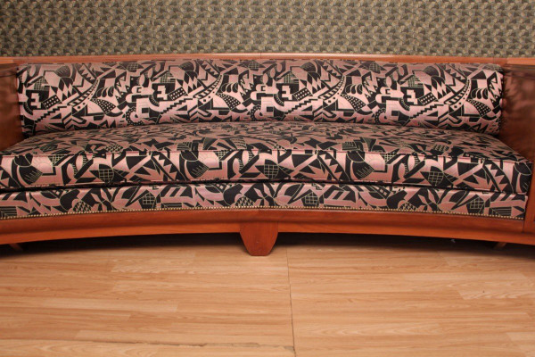Immense Banquette Art Déco Des Ateliers Majorelle 330 cm de longueur