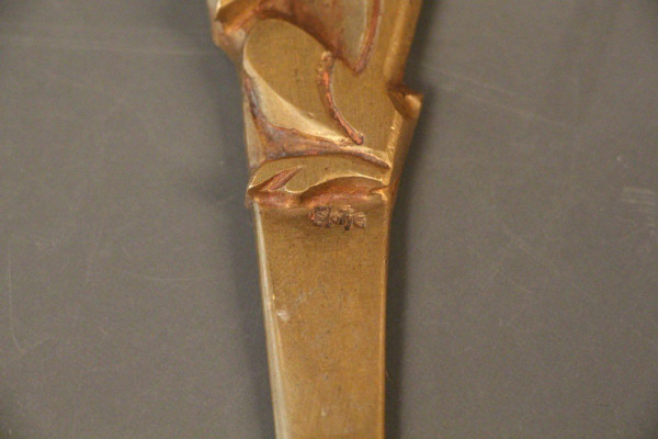 Ouvre Lettre En Bronze Signé Aristide Colotte