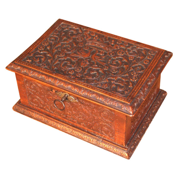 Coffret En Bois De Sainte Lucie - Atelier De César Bagard - XVII° century