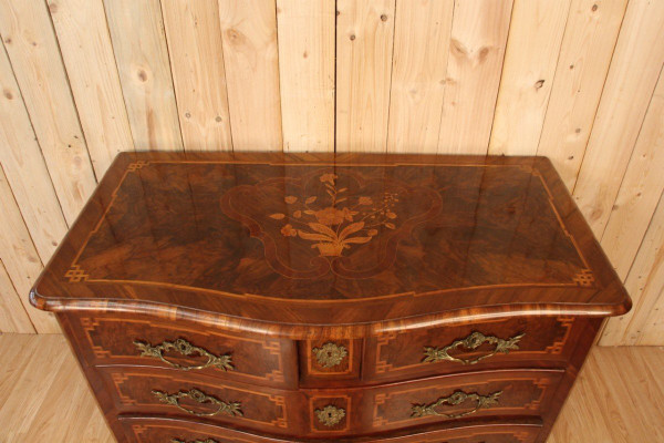 18th Century Louis XIV Marquetry Chest of Drawers
