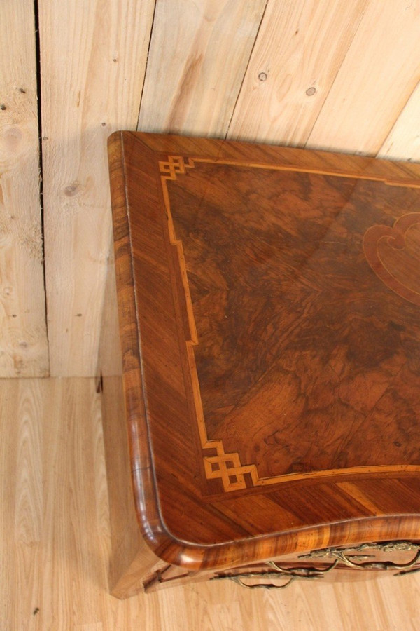 18th Century Louis XIV Marquetry Chest of Drawers