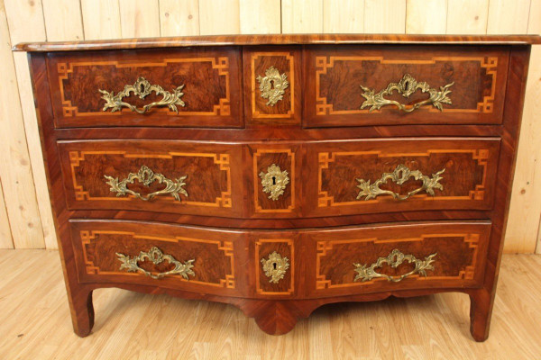 18th Century Louis XIV Marquetry Chest of Drawers