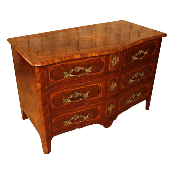 18th Century Louis XIV Marquetry Chest of Drawers