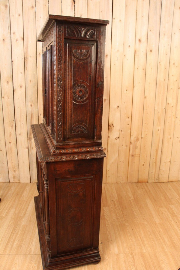 Credenza alta d'epoca In parte del XVII secolo