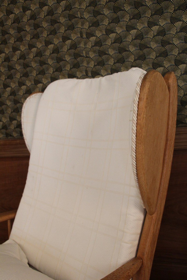 paire de fauteuils a oreilles 1950