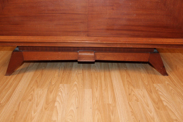 Art Deco Mahogany Buffet with Black Marble Top