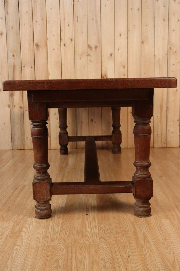 Large Farm Table In Solid Medium Oak