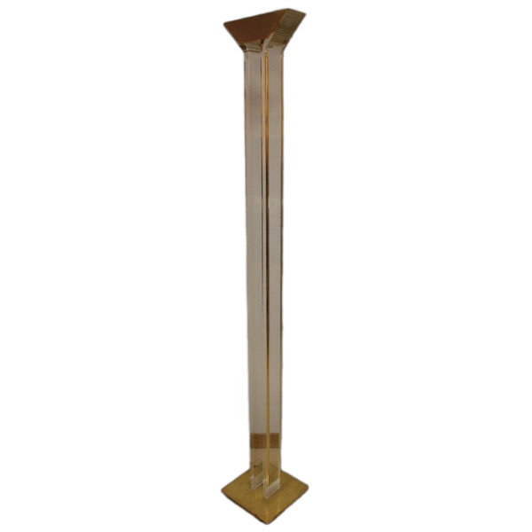 Lampada da terra in plexiglas Anno 70