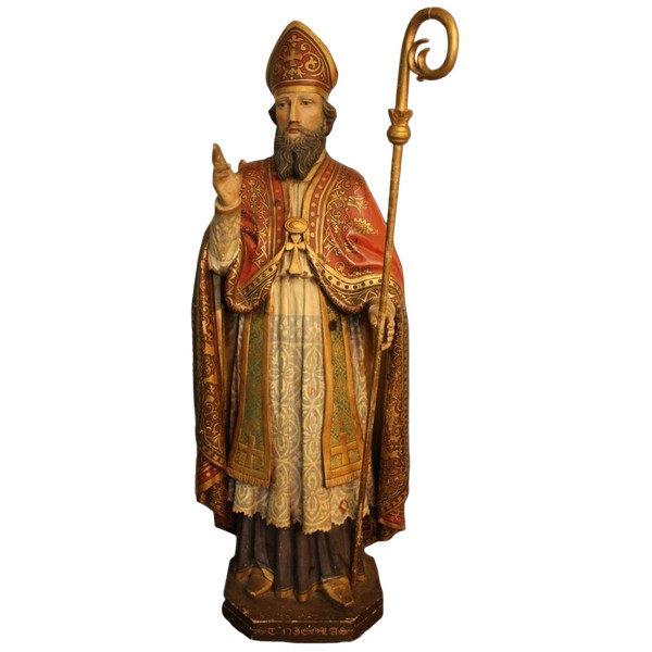 Grand St Nicolas En Bois XIX Eme
