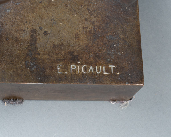 Allégorie du Devoir, bronze d’après Émile Picault, dernier quart du XIXe siècle