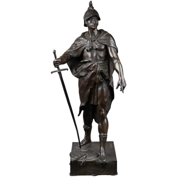 Allégorie du Devoir, bronze d’après Émile Picault, dernier quart du XIXe siècle