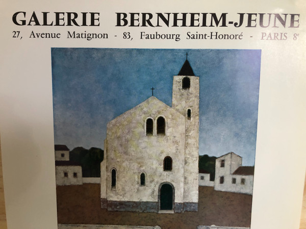 Affiche Josselin Bodley Galerie Bernheim-Jeune Paris 1969