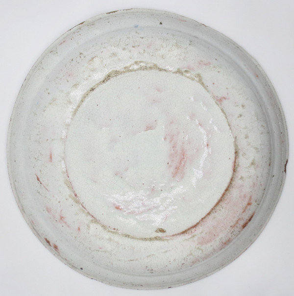 Saint Cloud earthenware dish, late 17th century.