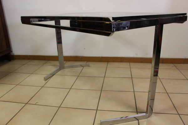 Table De Salon Nickelé Année 70