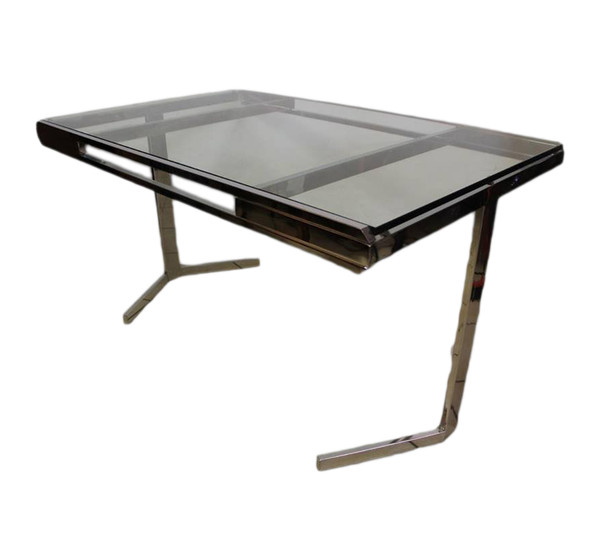 Table De Salon Nickelé Année 70