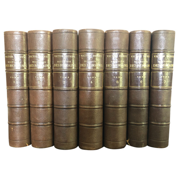 Histoire des Romains par Victor Duruy Paris Hachette 1879 7 volumes 