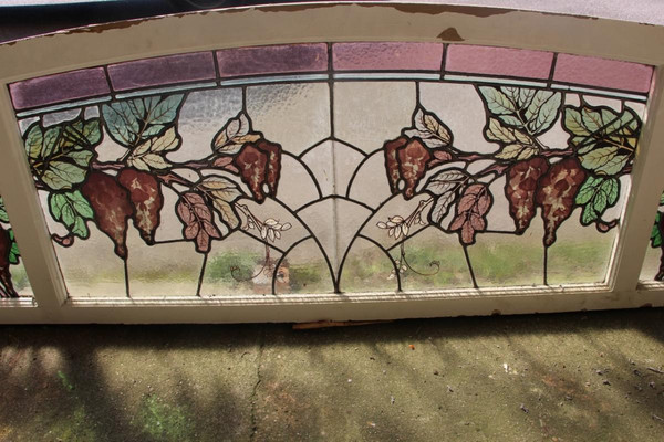 Triple Layer Acid Etched Stained Glass Set, Gruber