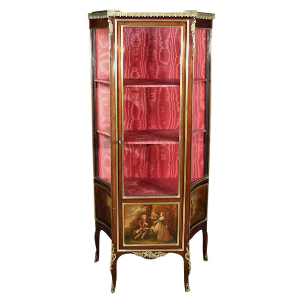 Vitrine en Acajou, style Transition Louis XV Louis XVI – 1re partie XXe