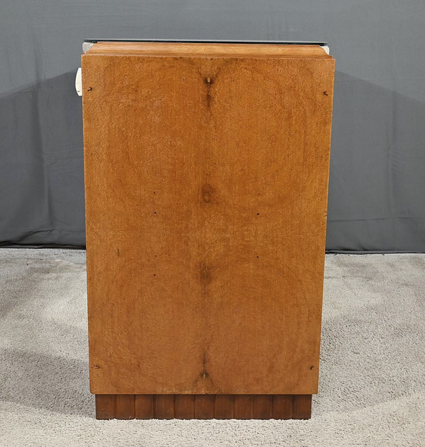 Small desk in Loupe d'Amboine, Speich Frères, Art Deco - 1930