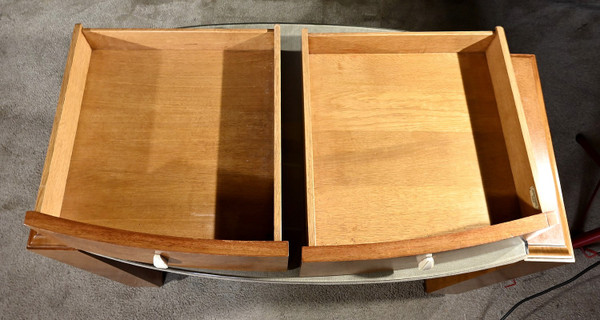 Small desk in Loupe d'Amboine, Speich Frères, Art Deco - 1930