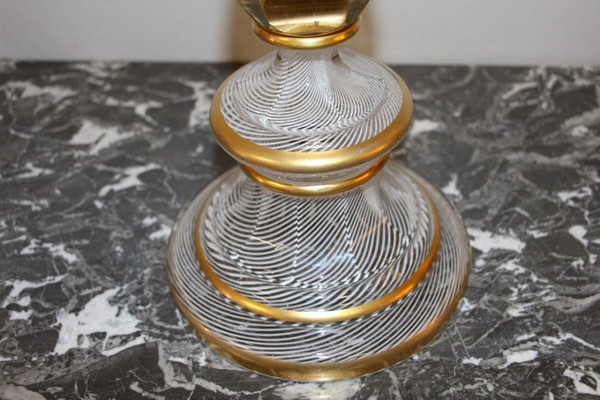 Exceptional Baccarat Crystal Candelabra With Latticini Decor