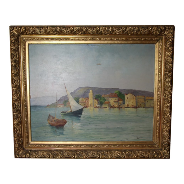 Large Painting By Louis Lartigau