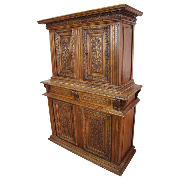 Small Double Sideboard Renaissance Style 149 Cm Height