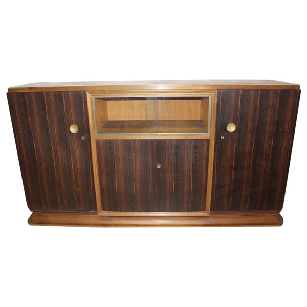 Art Deco Macassar sideboard attributed to auguste vallin